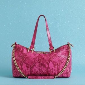 Pink Snake Print Silvia Juicy Couture Bag